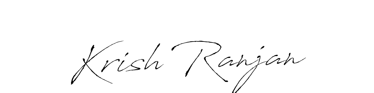 Design your own signature with our free online signature maker. With this signature software, you can create a handwritten (Antro_Vectra) signature for name Krish Ranjan. Krish Ranjan signature style 6 images and pictures png