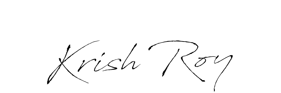 Design your own signature with our free online signature maker. With this signature software, you can create a handwritten (Antro_Vectra) signature for name Krish Roy. Krish Roy signature style 6 images and pictures png