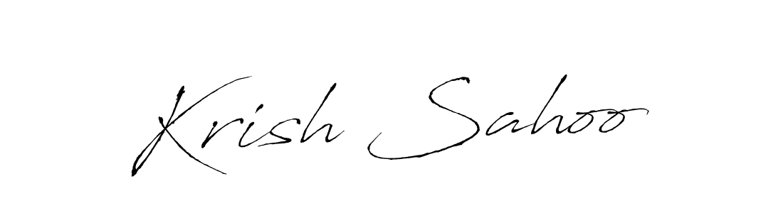 Antro_Vectra is a professional signature style that is perfect for those who want to add a touch of class to their signature. It is also a great choice for those who want to make their signature more unique. Get Krish Sahoo name to fancy signature for free. Krish Sahoo signature style 6 images and pictures png