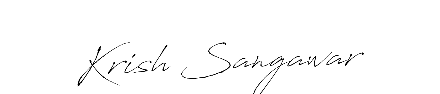 Also You can easily find your signature by using the search form. We will create Krish Sangawar name handwritten signature images for you free of cost using Antro_Vectra sign style. Krish Sangawar signature style 6 images and pictures png