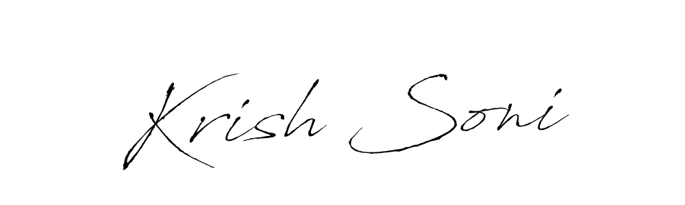 Make a beautiful signature design for name Krish Soni. Use this online signature maker to create a handwritten signature for free. Krish Soni signature style 6 images and pictures png