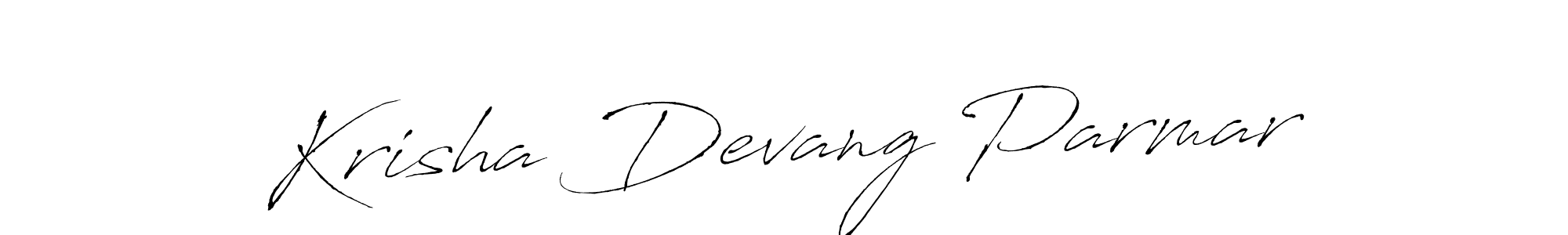 Similarly Antro_Vectra is the best handwritten signature design. Signature creator online .You can use it as an online autograph creator for name Krisha Devang Parmar. Krisha Devang Parmar signature style 6 images and pictures png