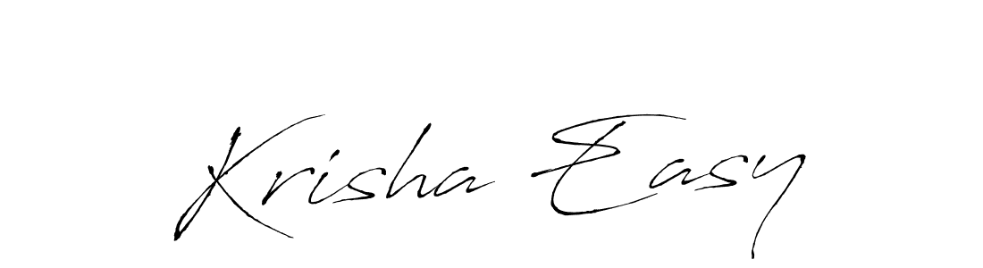 Antro_Vectra is a professional signature style that is perfect for those who want to add a touch of class to their signature. It is also a great choice for those who want to make their signature more unique. Get Krisha Easy name to fancy signature for free. Krisha Easy signature style 6 images and pictures png