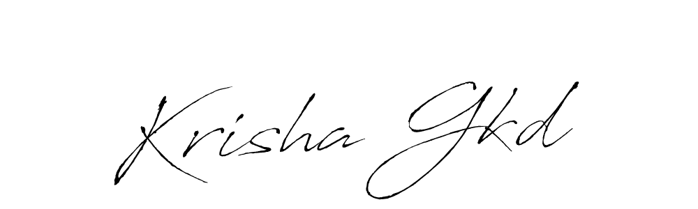 Make a beautiful signature design for name Krisha Gkd. Use this online signature maker to create a handwritten signature for free. Krisha Gkd signature style 6 images and pictures png