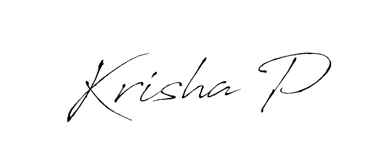 You should practise on your own different ways (Antro_Vectra) to write your name (Krisha P) in signature. don't let someone else do it for you. Krisha P signature style 6 images and pictures png