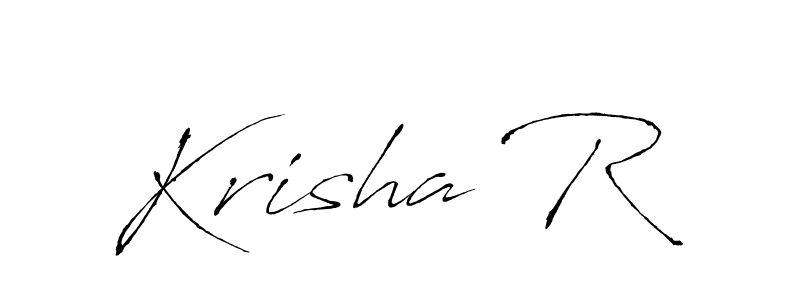 Krisha R stylish signature style. Best Handwritten Sign (Antro_Vectra) for my name. Handwritten Signature Collection Ideas for my name Krisha R. Krisha R signature style 6 images and pictures png