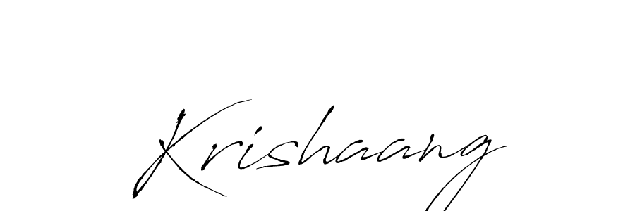 Create a beautiful signature design for name Krishaang. With this signature (Antro_Vectra) fonts, you can make a handwritten signature for free. Krishaang signature style 6 images and pictures png