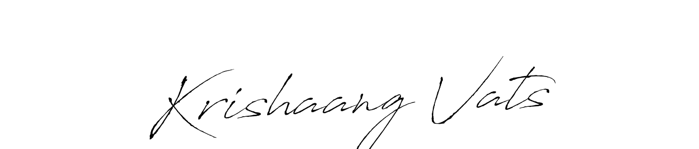 Antro_Vectra is a professional signature style that is perfect for those who want to add a touch of class to their signature. It is also a great choice for those who want to make their signature more unique. Get Krishaang Vats name to fancy signature for free. Krishaang Vats signature style 6 images and pictures png