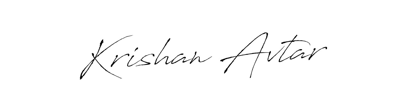 The best way (Antro_Vectra) to make a short signature is to pick only two or three words in your name. The name Krishan Avtar include a total of six letters. For converting this name. Krishan Avtar signature style 6 images and pictures png