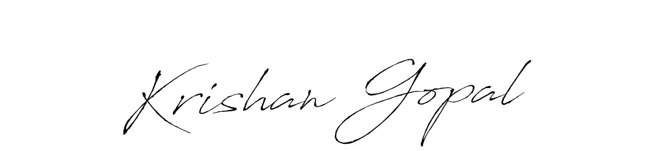 Antro_Vectra is a professional signature style that is perfect for those who want to add a touch of class to their signature. It is also a great choice for those who want to make their signature more unique. Get Krishan Gopal name to fancy signature for free. Krishan Gopal signature style 6 images and pictures png