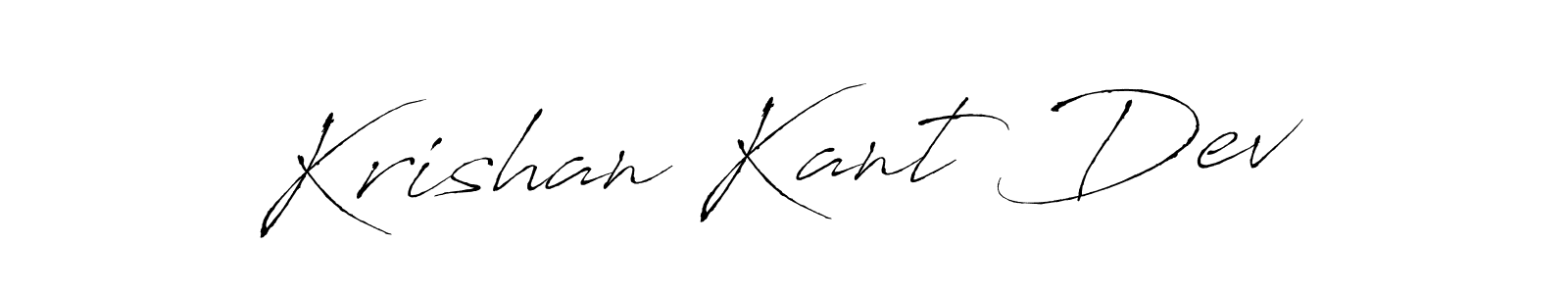 The best way (Antro_Vectra) to make a short signature is to pick only two or three words in your name. The name Krishan Kant Dev include a total of six letters. For converting this name. Krishan Kant Dev signature style 6 images and pictures png