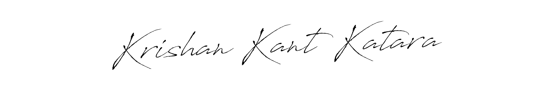 Create a beautiful signature design for name Krishan Kant Katara. With this signature (Antro_Vectra) fonts, you can make a handwritten signature for free. Krishan Kant Katara signature style 6 images and pictures png