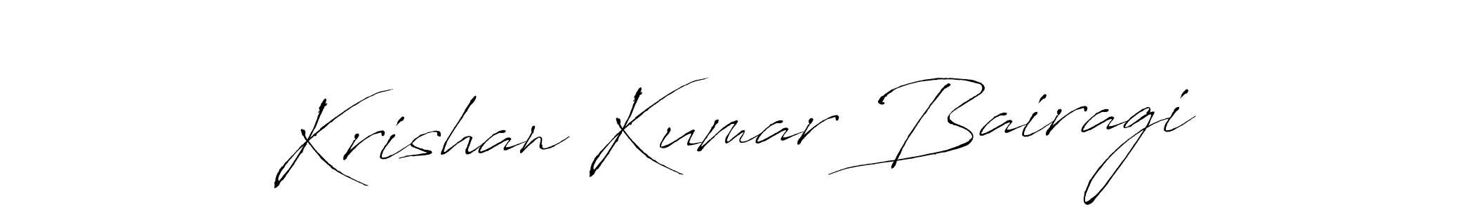 The best way (Antro_Vectra) to make a short signature is to pick only two or three words in your name. The name Krishan Kumar Bairagi include a total of six letters. For converting this name. Krishan Kumar Bairagi signature style 6 images and pictures png