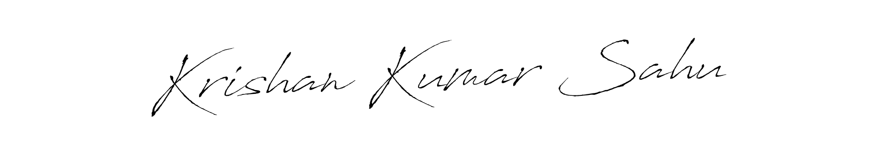 Design your own signature with our free online signature maker. With this signature software, you can create a handwritten (Antro_Vectra) signature for name Krishan Kumar Sahu. Krishan Kumar Sahu signature style 6 images and pictures png