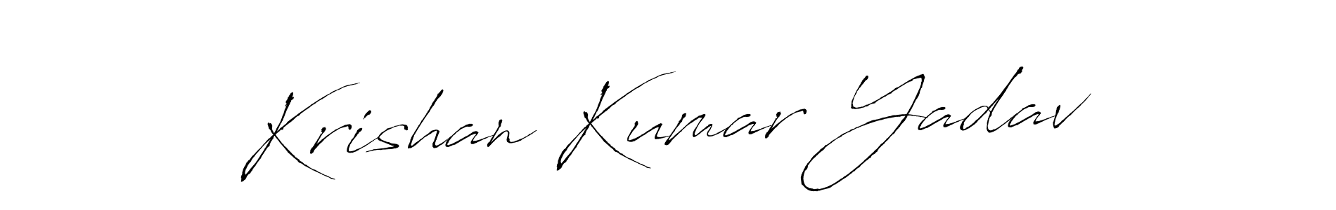 Use a signature maker to create a handwritten signature online. With this signature software, you can design (Antro_Vectra) your own signature for name Krishan Kumar Yadav. Krishan Kumar Yadav signature style 6 images and pictures png