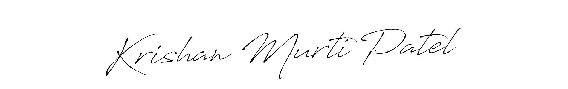 Use a signature maker to create a handwritten signature online. With this signature software, you can design (Antro_Vectra) your own signature for name Krishan Murti Patel. Krishan Murti Patel signature style 6 images and pictures png