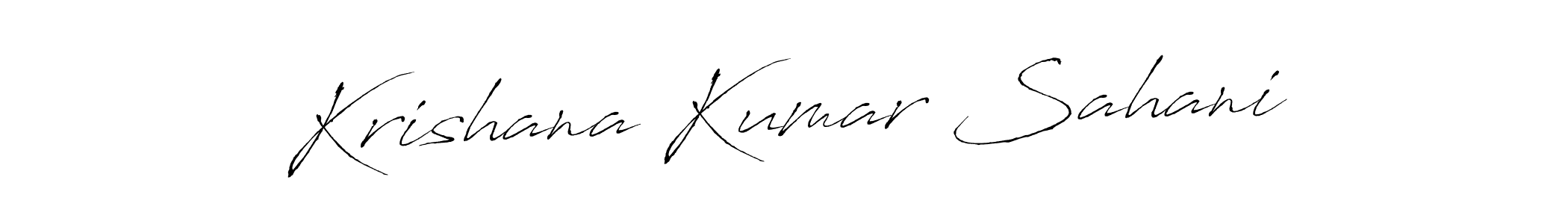 Antro_Vectra is a professional signature style that is perfect for those who want to add a touch of class to their signature. It is also a great choice for those who want to make their signature more unique. Get Krishana Kumar Sahani name to fancy signature for free. Krishana Kumar Sahani signature style 6 images and pictures png
