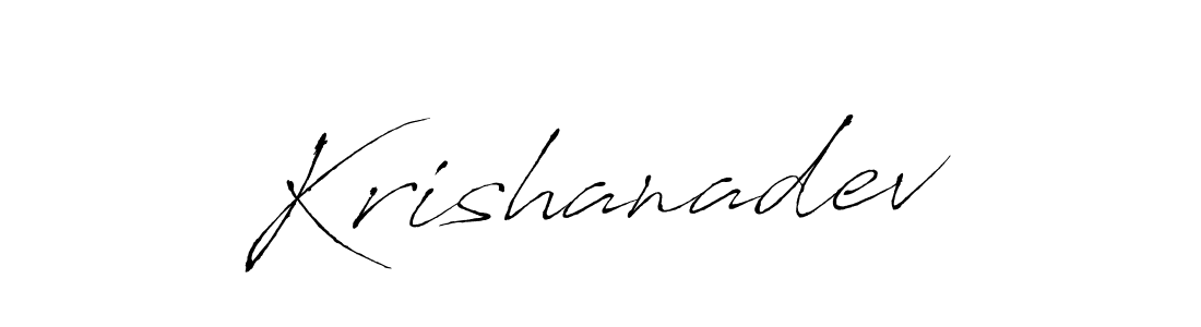 Design your own signature with our free online signature maker. With this signature software, you can create a handwritten (Antro_Vectra) signature for name Krishanadev. Krishanadev signature style 6 images and pictures png