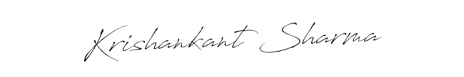 Create a beautiful signature design for name Krishankant Sharma. With this signature (Antro_Vectra) fonts, you can make a handwritten signature for free. Krishankant Sharma signature style 6 images and pictures png