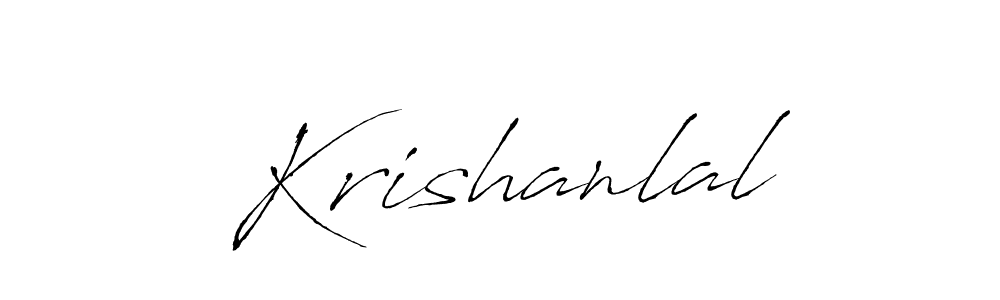How to make Krishanlal signature? Antro_Vectra is a professional autograph style. Create handwritten signature for Krishanlal name. Krishanlal signature style 6 images and pictures png