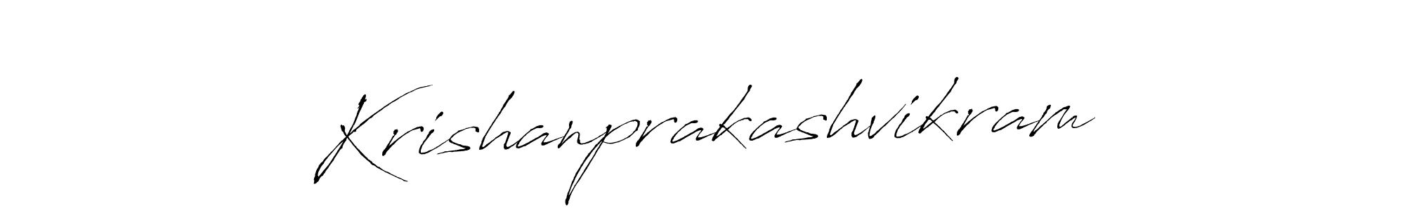 Make a beautiful signature design for name Krishanprakashvikram. With this signature (Antro_Vectra) style, you can create a handwritten signature for free. Krishanprakashvikram signature style 6 images and pictures png