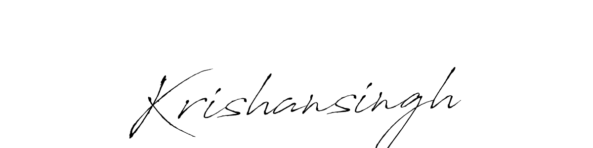 Also we have Krishansingh name is the best signature style. Create professional handwritten signature collection using Antro_Vectra autograph style. Krishansingh signature style 6 images and pictures png