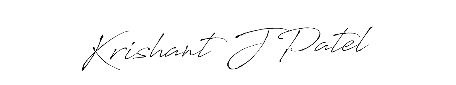 Also You can easily find your signature by using the search form. We will create Krishant J Patel name handwritten signature images for you free of cost using Antro_Vectra sign style. Krishant J Patel signature style 6 images and pictures png