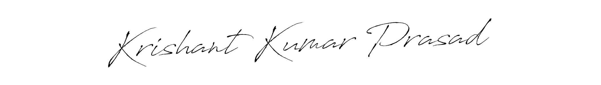 Use a signature maker to create a handwritten signature online. With this signature software, you can design (Antro_Vectra) your own signature for name Krishant Kumar Prasad. Krishant Kumar Prasad signature style 6 images and pictures png