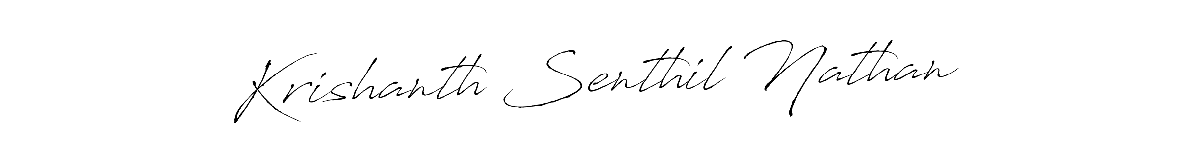 Make a beautiful signature design for name Krishanth Senthil Nathan. Use this online signature maker to create a handwritten signature for free. Krishanth Senthil Nathan signature style 6 images and pictures png