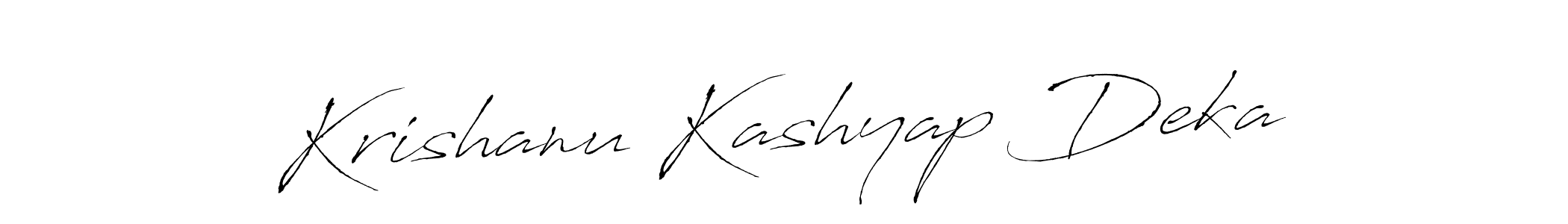 You should practise on your own different ways (Antro_Vectra) to write your name (Krishanu Kashyap Deka) in signature. don't let someone else do it for you. Krishanu Kashyap Deka signature style 6 images and pictures png
