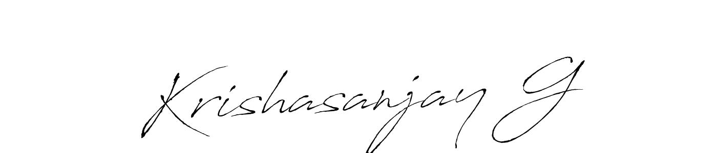 Antro_Vectra is a professional signature style that is perfect for those who want to add a touch of class to their signature. It is also a great choice for those who want to make their signature more unique. Get Krishasanjay G name to fancy signature for free. Krishasanjay G signature style 6 images and pictures png
