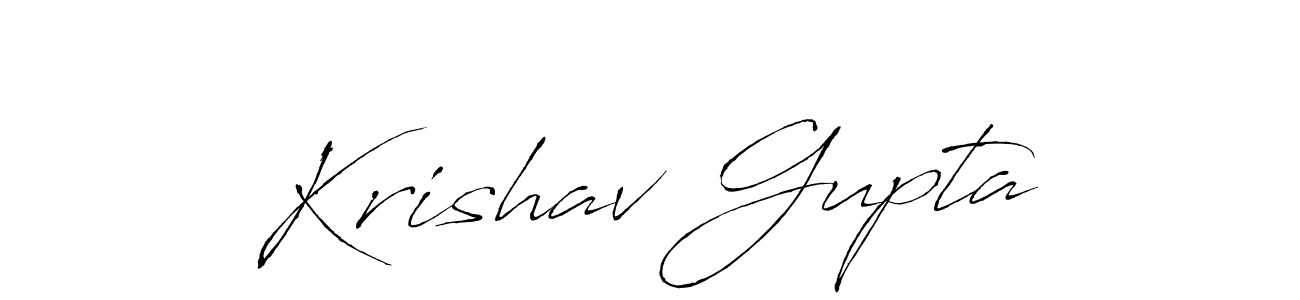 Antro_Vectra is a professional signature style that is perfect for those who want to add a touch of class to their signature. It is also a great choice for those who want to make their signature more unique. Get Krishav Gupta name to fancy signature for free. Krishav Gupta signature style 6 images and pictures png