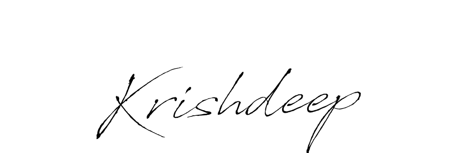 Design your own signature with our free online signature maker. With this signature software, you can create a handwritten (Antro_Vectra) signature for name Krishdeep. Krishdeep signature style 6 images and pictures png