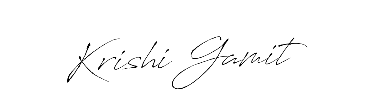 Use a signature maker to create a handwritten signature online. With this signature software, you can design (Antro_Vectra) your own signature for name Krishi Gamit. Krishi Gamit signature style 6 images and pictures png