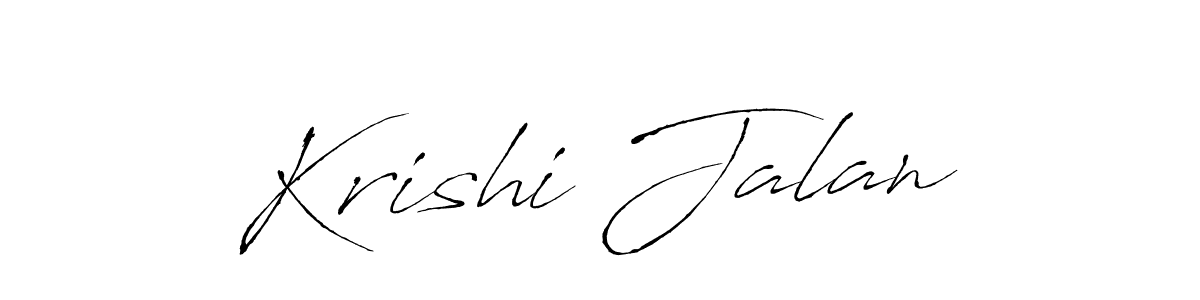 Create a beautiful signature design for name Krishi Jalan. With this signature (Antro_Vectra) fonts, you can make a handwritten signature for free. Krishi Jalan signature style 6 images and pictures png