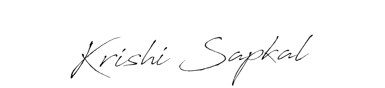 Similarly Antro_Vectra is the best handwritten signature design. Signature creator online .You can use it as an online autograph creator for name Krishi Sapkal. Krishi Sapkal signature style 6 images and pictures png