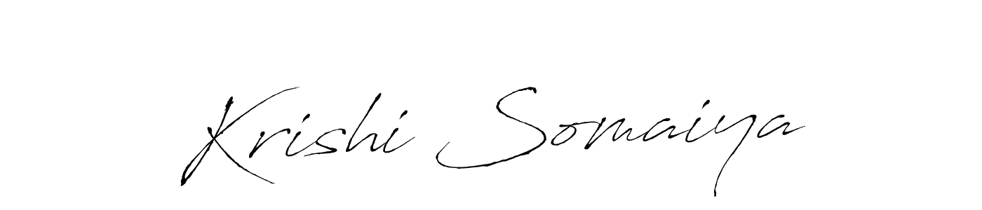 Also You can easily find your signature by using the search form. We will create Krishi Somaiya name handwritten signature images for you free of cost using Antro_Vectra sign style. Krishi Somaiya signature style 6 images and pictures png