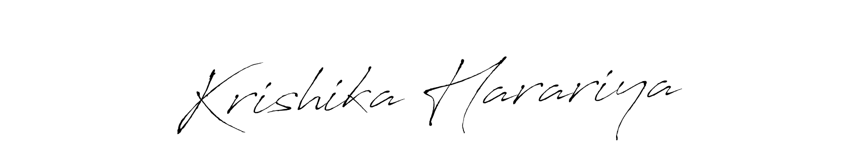 Also You can easily find your signature by using the search form. We will create Krishika Harariya name handwritten signature images for you free of cost using Antro_Vectra sign style. Krishika Harariya signature style 6 images and pictures png