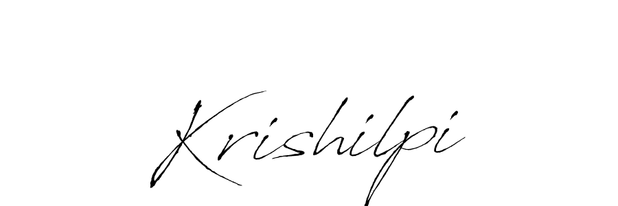 Make a beautiful signature design for name Krishilpi. With this signature (Antro_Vectra) style, you can create a handwritten signature for free. Krishilpi signature style 6 images and pictures png