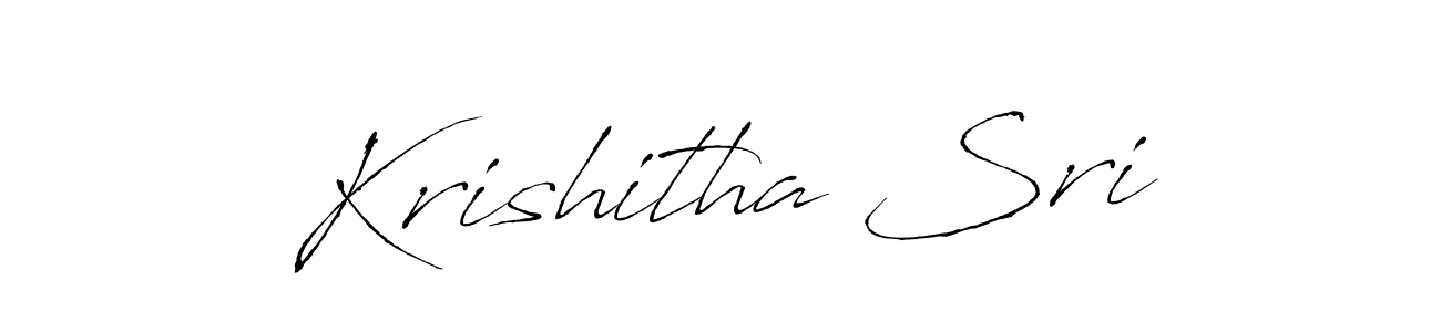 Create a beautiful signature design for name Krishitha Sri. With this signature (Antro_Vectra) fonts, you can make a handwritten signature for free. Krishitha Sri signature style 6 images and pictures png