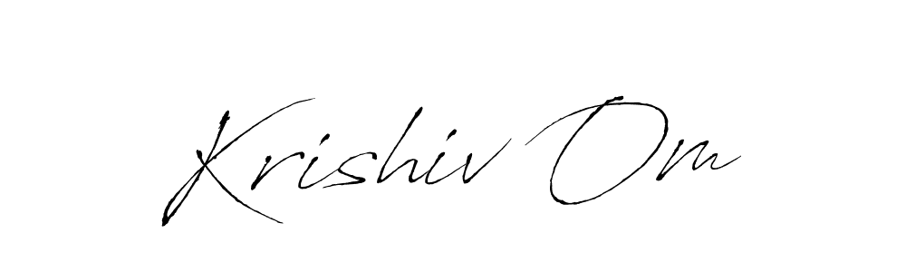 How to make Krishiv Om signature? Antro_Vectra is a professional autograph style. Create handwritten signature for Krishiv Om name. Krishiv Om signature style 6 images and pictures png