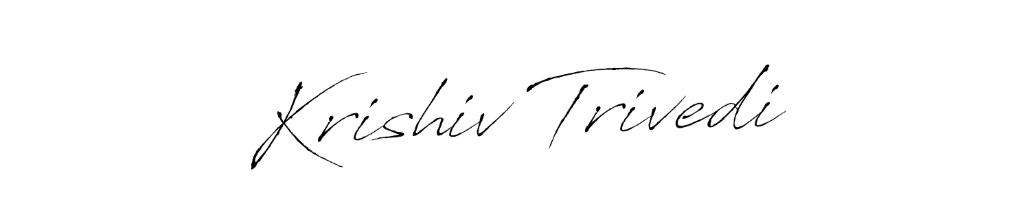 Create a beautiful signature design for name Krishiv Trivedi. With this signature (Antro_Vectra) fonts, you can make a handwritten signature for free. Krishiv Trivedi signature style 6 images and pictures png