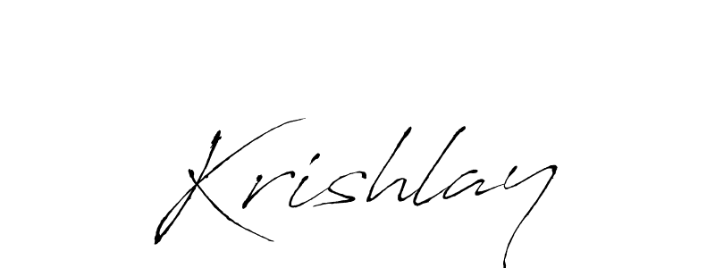 Create a beautiful signature design for name Krishlay. With this signature (Antro_Vectra) fonts, you can make a handwritten signature for free. Krishlay signature style 6 images and pictures png