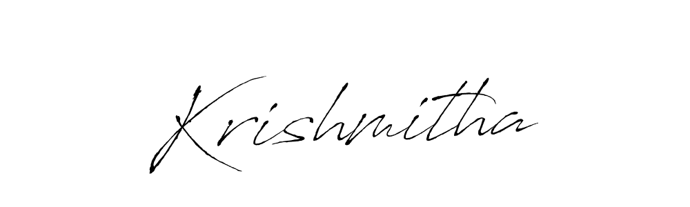 Krishmitha stylish signature style. Best Handwritten Sign (Antro_Vectra) for my name. Handwritten Signature Collection Ideas for my name Krishmitha. Krishmitha signature style 6 images and pictures png