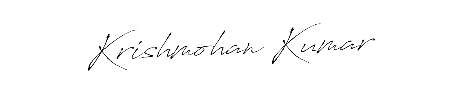 Use a signature maker to create a handwritten signature online. With this signature software, you can design (Antro_Vectra) your own signature for name Krishmohan Kumar. Krishmohan Kumar signature style 6 images and pictures png