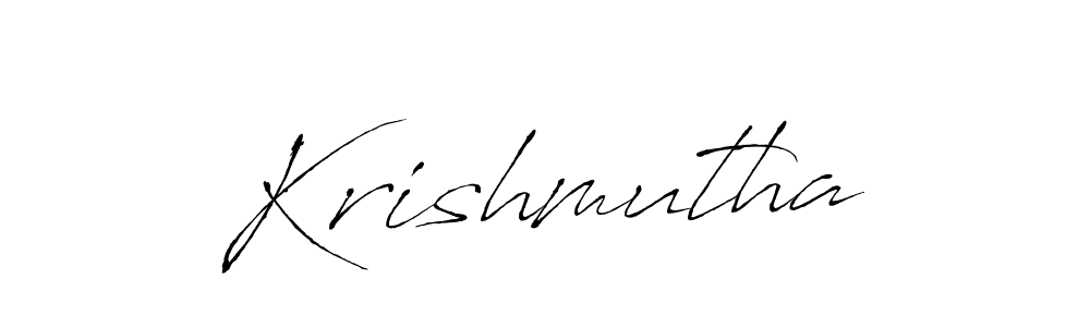 Use a signature maker to create a handwritten signature online. With this signature software, you can design (Antro_Vectra) your own signature for name Krishmutha. Krishmutha signature style 6 images and pictures png