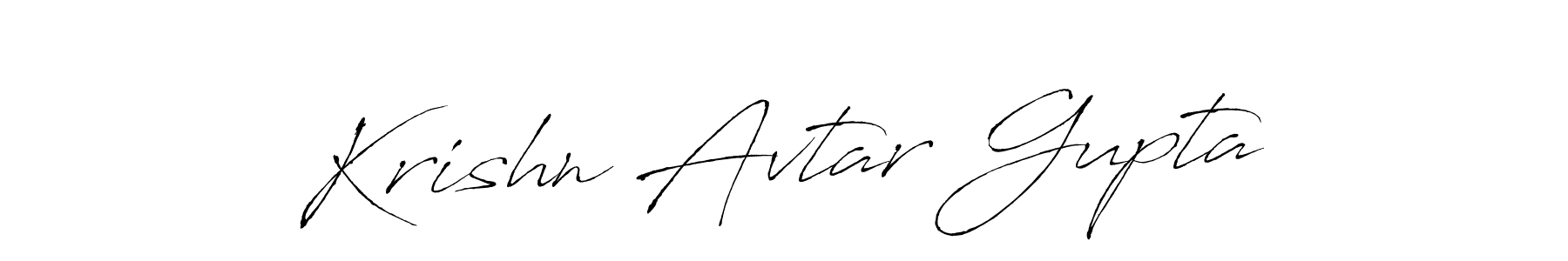 It looks lik you need a new signature style for name Krishn Avtar Gupta. Design unique handwritten (Antro_Vectra) signature with our free signature maker in just a few clicks. Krishn Avtar Gupta signature style 6 images and pictures png