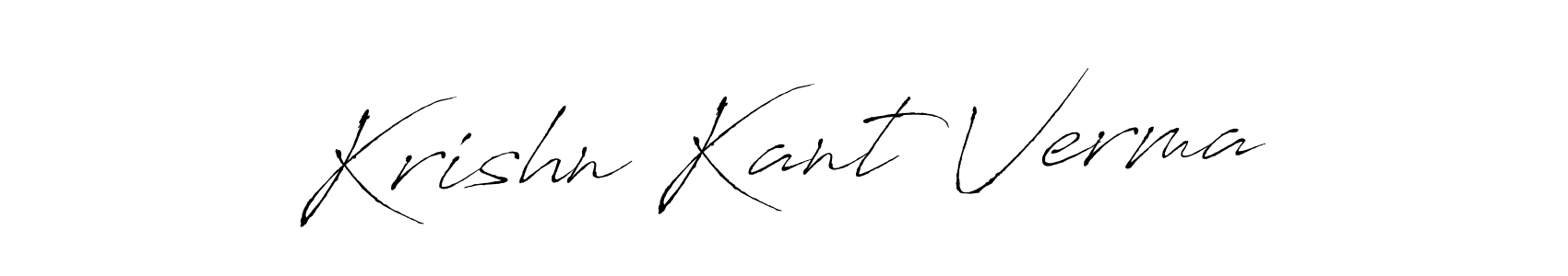 Also we have Krishn Kant Verma name is the best signature style. Create professional handwritten signature collection using Antro_Vectra autograph style. Krishn Kant Verma signature style 6 images and pictures png