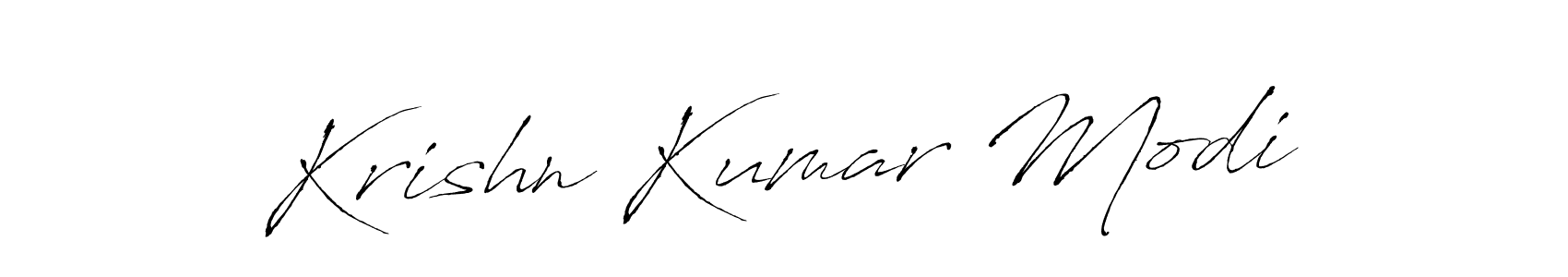 Design your own signature with our free online signature maker. With this signature software, you can create a handwritten (Antro_Vectra) signature for name Krishn Kumar Modi. Krishn Kumar Modi signature style 6 images and pictures png