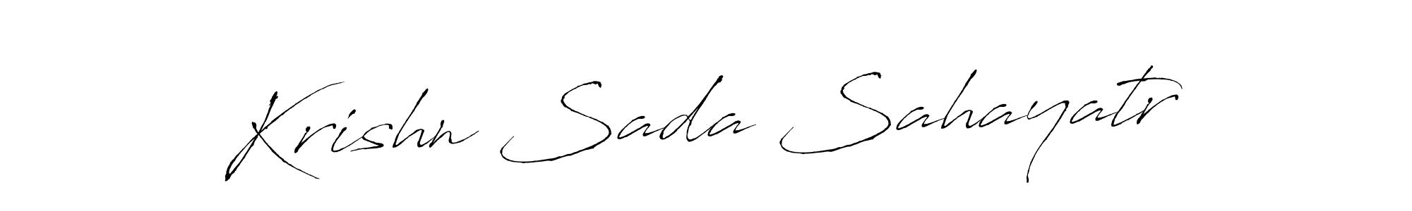 Once you've used our free online signature maker to create your best signature Antro_Vectra style, it's time to enjoy all of the benefits that Krishn Sada Sahayatr name signing documents. Krishn Sada Sahayatr signature style 6 images and pictures png